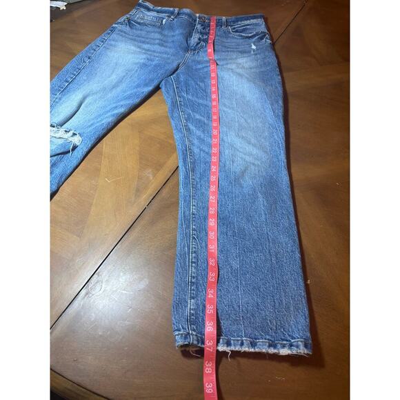 Loft jeans high waisted straight crop size 29 in excellent condition - Picture 11 of 13